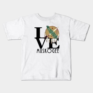 LOVE Muskogee Olahoma Kids T-Shirt